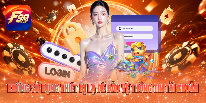 Không sử dụng thiết bị lạ để bảo vệ thông tin tài khoản
